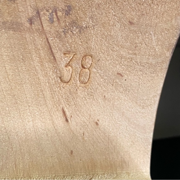 Mia Madeline Swedish Clogs Women's Size 7.5 Shoes EU38 Black Leather Wooden - Picture 10 of 11